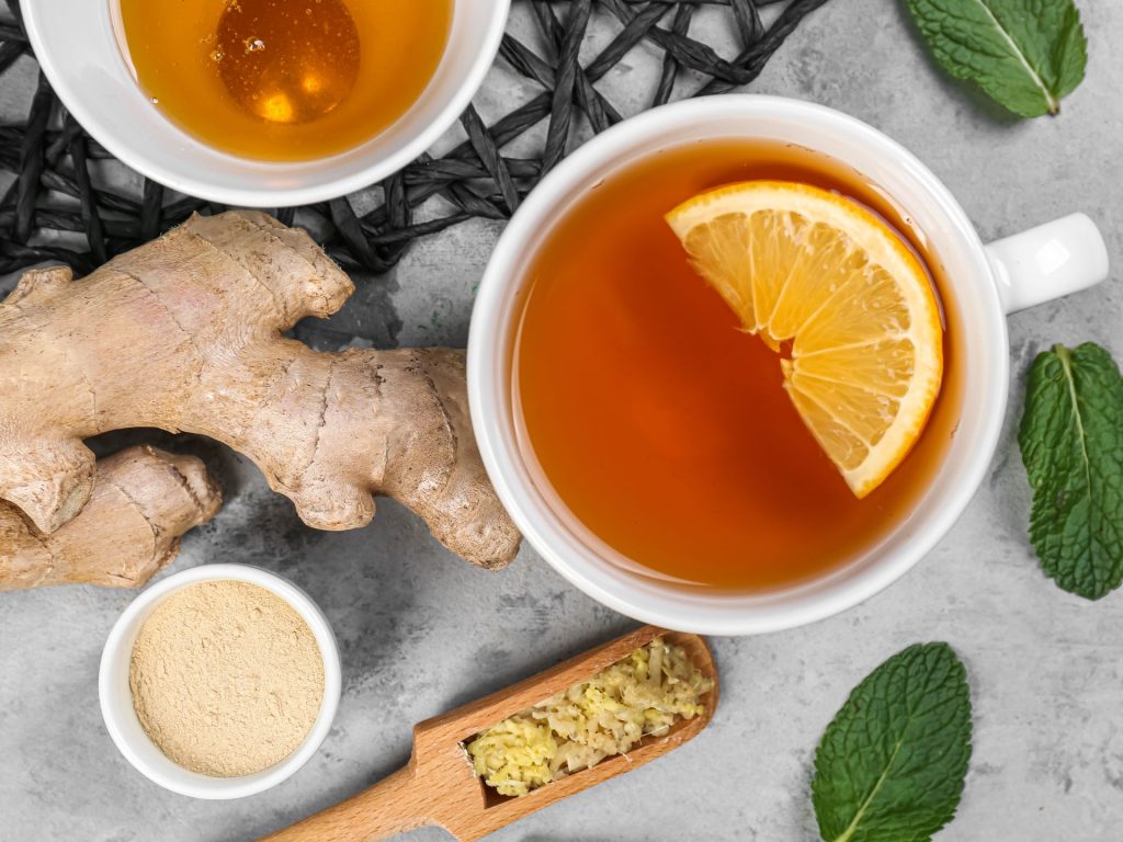 Orange tea with honey, fresh yourself. Cheer Farm