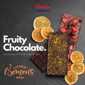fruit chocolate, fruity chocolate bar