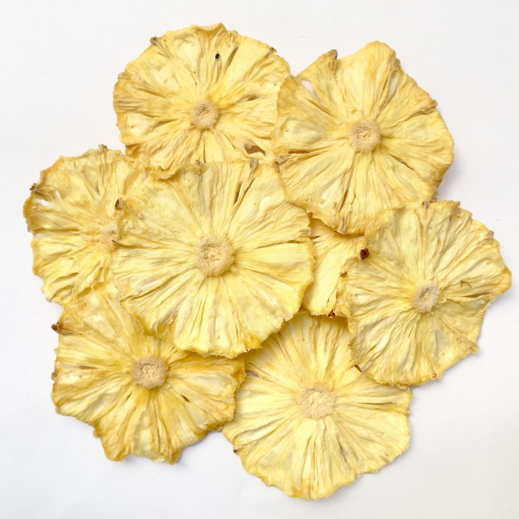 dehydrated pineapple slices for garnishes