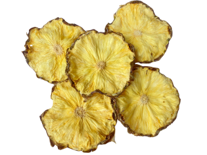 dehydrated pineapple sclices with skin for garnishes